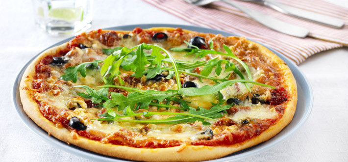 Kolmen juuston pizza