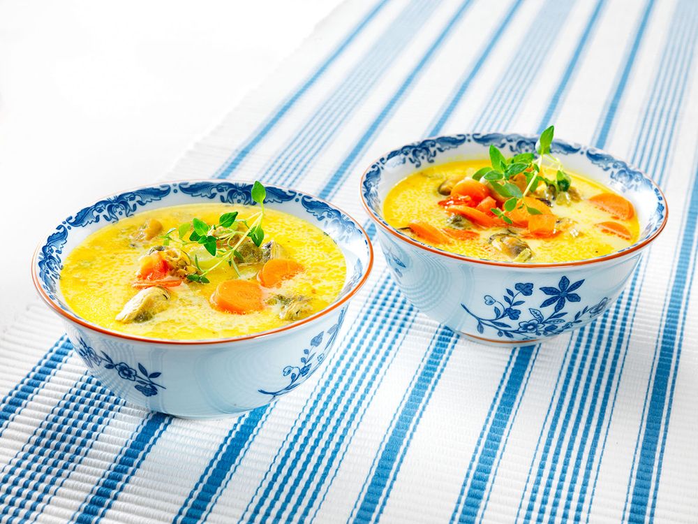 Amerikkalainen simpukkakeitto Clam chowder