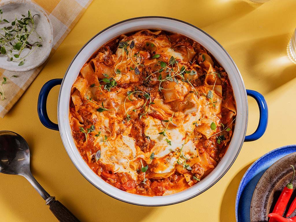 Onepot lasagne