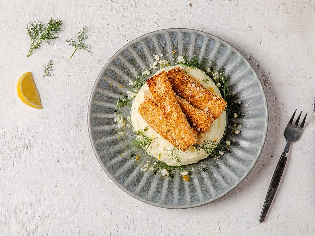 Seesamlohipuikot ja parmesanmuusi