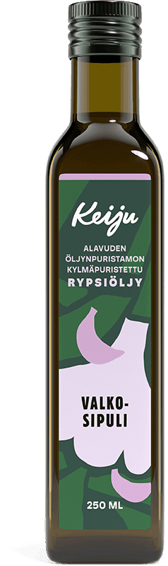 Keiju Kylmäpuristettu rypsiöljy valkosipuli 250 ml